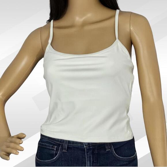 2/$50 WeWoreWhat Optic White Sport Cami Size S | Minimalist Activewear Top - Picture 3 of 8